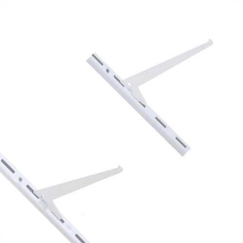 Suporte Prateleira Multivisao Aco Simples Branco 25Cm Trilho Ss-25
