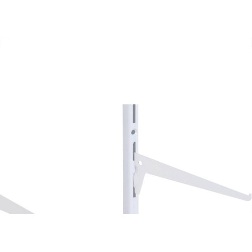 Suporte Prateleira Multivisao Aco Simples Branco 25Cm Trilho Ss-25