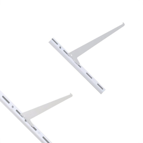 Suporte Prateleira Multivisao Aco Simples Branco 30Cm Trilho Ss-30
