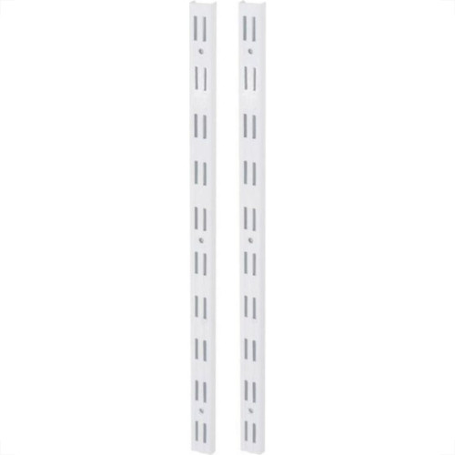 Trilho Prateleira Multivisao Aco Duplo Branco 1,0M Td-100