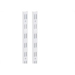 Trilho Prateleira Multivisao Aco Duplo Branco 1,0M Td-100