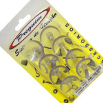 Cartela Ventosa Silicone Preguim 25Mm Com 08 Pecas  - Kit C/10 