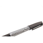 Caneta Marcacao Permanente Brasfort Ponta Fina Preta 7855 - Kit C/12 