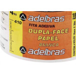 Fita Dupla Face Adelbras De Papel Branca 18 X 30M  - Kit C/4 
