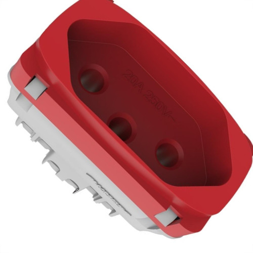 Modulo Tomada Alumbra Gracia 2Polo+Terra 20A Vermelho 85315