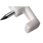Grampo Fixa Fio Tipo Garra Sforplast 18/20 Branco Com 100 Pecas 387