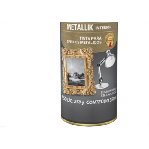Tinta Spray Colorgin Metalik Dourado 350Ml 57