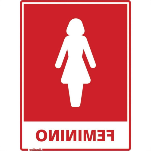 Placa Sinalizacao Poliestireno 15X20 ''sanitario Feminino''  220Ac