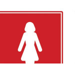 Placa Sinalizacao Poliestireno 15X20 ''sanitario Feminino''  220Ac