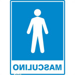 Placa Sinalizacao Poliestireno 15X20 ''sanitario Masculino''  220Ag