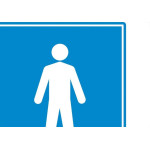 Placa Sinalizacao Poliestireno 15X20 ''sanitario Masculino''  220Ag