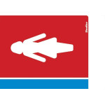 Placa Sinalizacao Poliestireno 15X20 ''sanitario Masculino/Feminino''  220As