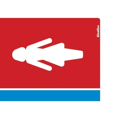 Placa Sinalizacao Poliestireno 15X20 ''sanitario Masculino/Feminino''  220As