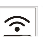 Placa Sinalizacao Poliestireno 15X20 ''Internet Wifi''  220Br