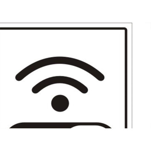 Placa Sinalizacao Poliestireno 15X20 ''Internet Wifi''  220Br
