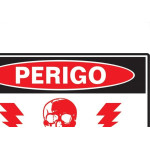 Placa Sinalizacao Poliestireno 20X30 ''Perigo Alta Tensao''  250Ao
