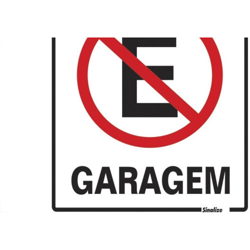 Placa Sinalizacao Poliestireno 20X30 ''Atencao Garagem''  250Az