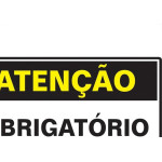 Placa Sinalizacao Poliestireno 20X30 ''Atencao Obrigatorio O Uso De Epis'' 250Bt