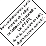 Placa Sinalizacao Poliestireno 20X30 ''Lei Do Consumidor'' 250Cd