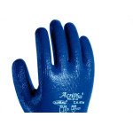 Luva Malha Acrilon Azul Trico Emborrachado Cartela 359