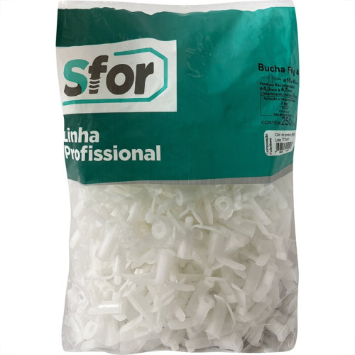 Bucha Fixacao Sforplast Gesso Drywall 4'' 24 A 32 250 Pecas Fly 355