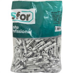 Bucha Fixacao Sforplast 08 Tijolo Baiano Sem Parafuso 500 Pecas Sfu 2093