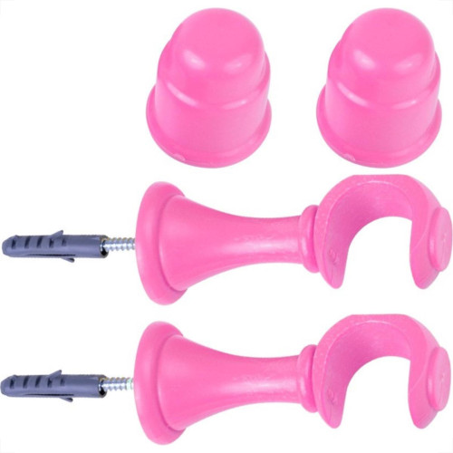Suporte Cortina''Varao''Stilus Grosso Rosa Par  0334 7