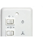 Controle Ventilador Techna Capacitivo 127V Branco Vt-007
