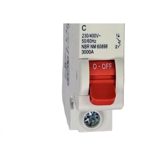 Disjuntor Steck Din Unipolar 02A   Sdd61C02