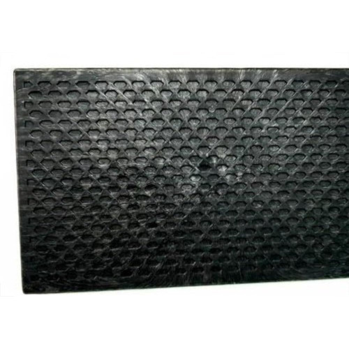 Desempenadeira Pvc Giraldi 18X30 Corrugada Preta 