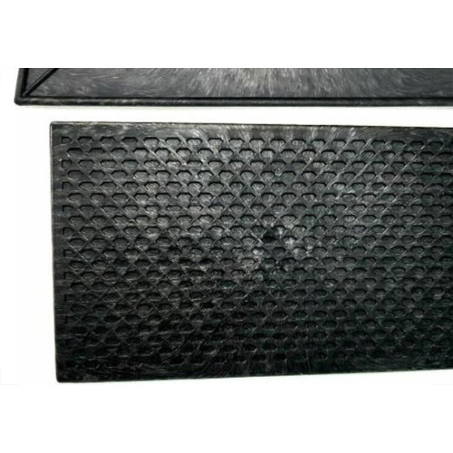 Desempenadeira Pvc Giraldi 16X28 Corrugada Preta 
