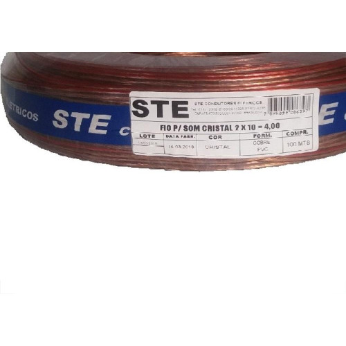 Fio Som Cristal Ste 4,00Mm 2X10 Pr 727