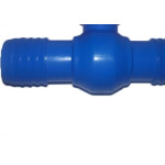 Registro Esfera Pvc Plasbohn Azul Uniao Dentada  1'' 3528 - Kit C/5 