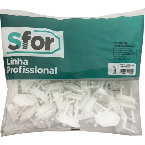 Protetor Tomada Sforplast Branco 50 Pecas 334