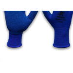 Luva Malha Kalipso Blueflex Emborrachada M Par  - Kit C/12 