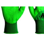 Luva Malha Kalipso Verde Confortato Emborrachada G Par  - Kit C/12 