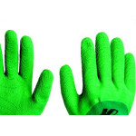 Luva Malha Kalipso Verde Confortato Emborrachada G Par  - Kit C/12 