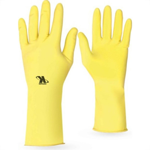 Luva Kalipso Latex Amarela M Par 