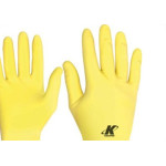 Luva Kalipso Latex Amarela M Par 