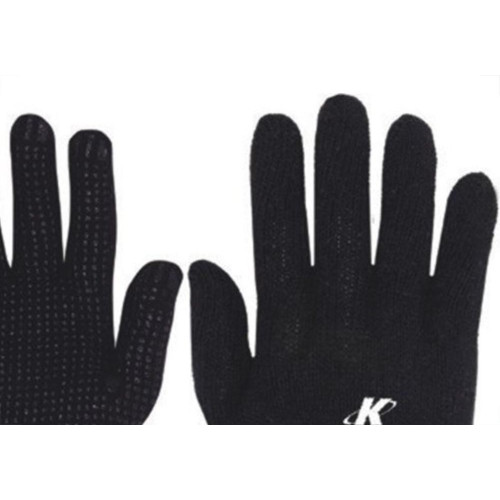 Luva Malha Kalipso Preta Trico Pigmentado Preto Par  - Kit C/12 