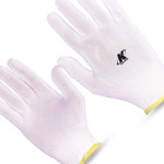 Luva Helanca Kalipso Nylon Branca  - Kit C/12 