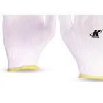 Luva Helanca Kalipso Nylon Branca  - Kit C/12 