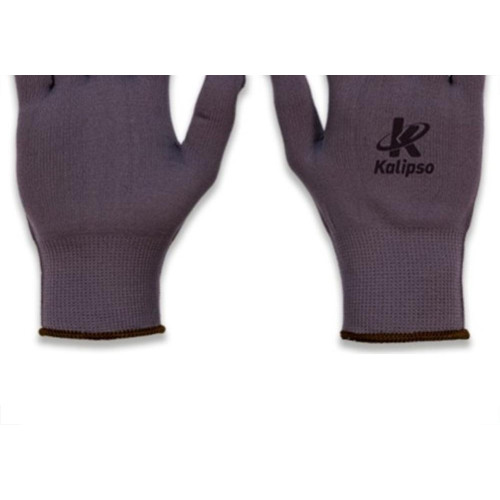 Luva Helanca Kalipso Nylon Cinza  - Kit C/12 