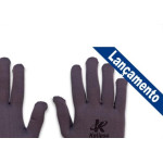 Luva Helanca Kalipso Nylon Cinza  - Kit C/12 