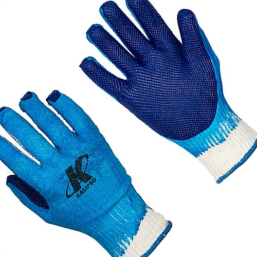 Luva Malha Kalipso Bluegrip Palma Emboarrachada M Par  - Kit C/12 