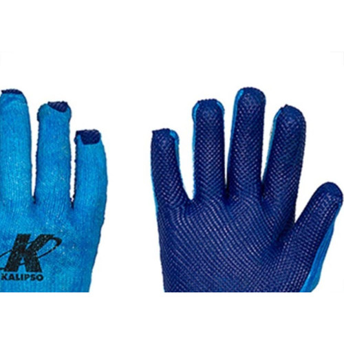 Luva Malha Kalipso Bluegrip Palma Emboarrachada G Par  - Kit C/12 