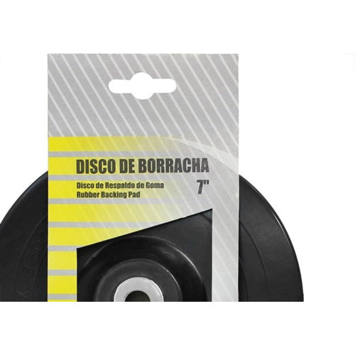 Disco Borracha Roma 7'' Para Esmerilhadeira Furo 5/8'' 7020 8