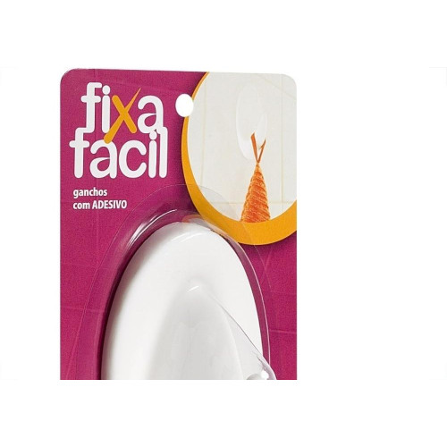 Gancho Adesivo Primafer Branco Plastico 2 1Kg 1Pecas Grande 2505