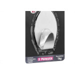 Gancho Adesivo Primafer Branco Inox 1 1Kg 1Peca Grande Pr2593