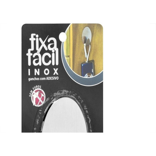 Gancho Adesivo Primafer Branco Inox 1 1Kg 1Peca Grande Pr2593